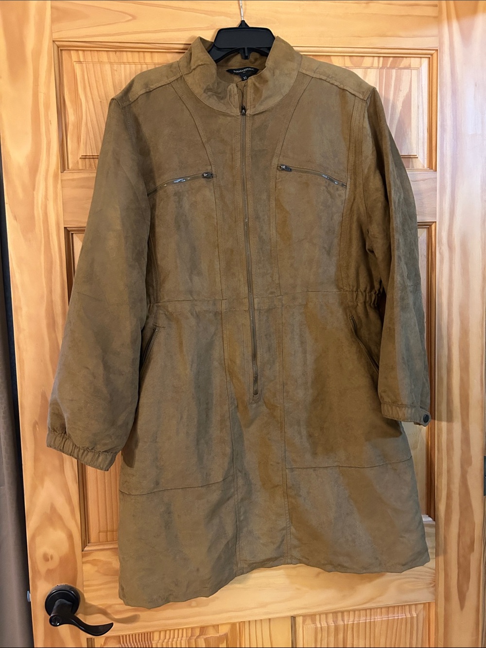 Banana Republic Brown Suede Mini Dress Jacket